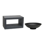 Fire Pit & Rectangle Console Granite H52Cm W64Cm - Rogey