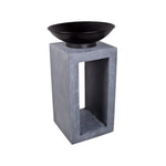 Fire Pit & Square Console Cement H68.5cm W39Cm - Rogey