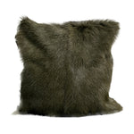 Forest Green Goatskin Cushion - 45 x 45cm - Rogey