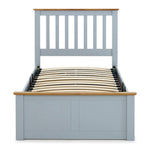 Francis Grey Wooden Ottoman Bed Single - Rogey