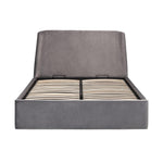 Frida Storage Ottoman Bed 135cm - Grey - Rogey