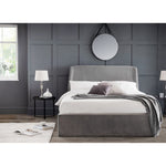 Frida Storage Ottoman Bed 135cm - Grey - Rogey