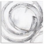 Galaxy Silver And Grey Hand Painted Canvas - Rogey