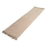 Geometric Jute & Cotton Runner Rug (60 x 230cm) - Rogey