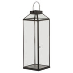 Glass Top Large Black Lantern - Rogey