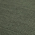 Green Knitted Large Wool Rug - 160 x 230cm - Rogey