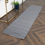 Grey Bubble Runner Wool Rug (60 x 230cm) - Rogey