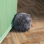 Grey Sheepskin Doorstop - Rogey