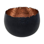 Hammered Bowl Black/Copper 30Cm - Rogey