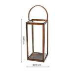 Hampton Tall Lantern in Copper H40cm W18cm - Rogey