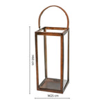 Hampton Tall Lantern in Copper H60cm W25cm - Rogey