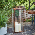 Hampton Tall Lantern in Copper H60cm W25cm - Rogey