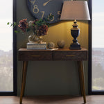 Havana Gold 2 Drawer Console Table - Rogey