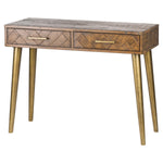 Havana Gold 2 Drawer Console Table - Rogey