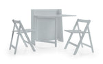 Helsinki Compact Folding Light Grey Dining Set - Rogey