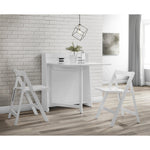 Helsinki Compact Folding White Dining Set - Rogey