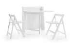 Helsinki Compact Folding White Dining Set - Rogey