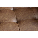 Henley 3 Seater Sofa - Brown Faux Leather - Rogey