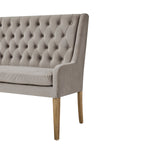 Henley Luxury Large Button Pressed Dining Bench - Rogey