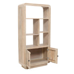 Hudson Carved Mango Wood Bookcase - Rogey