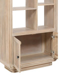 Hudson Carved Mango Wood Bookcase - Rogey