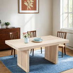 Hudson Carved Mango Wood Dining Table 6 Seater - Rogey