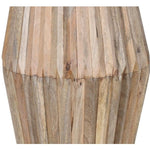 Hudson Carved Mango Wood Side Table - Rogey