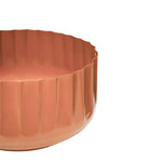 Hudson Orange Corrugated Bowl Planter H15cm D30cm - Rogey