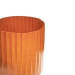 Hudson Orange Corrugated Planters Set of Two H37cm D37cm - Rogey