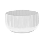 Hudson White Corrugated Bowl Planter H15cm D30cm - Rogey