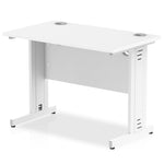 Impulse 1000mm Slimline Desk Cable Managed Leg - Rogey