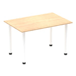 Impulse 1200mm Straight Table With Post Leg - Rogey