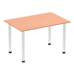 Impulse 1200mm Straight Table With Post Leg - Rogey