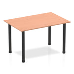 Impulse 1200mm Straight Table With Post Leg - Rogey