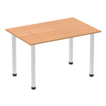 Impulse 1200mm Straight Table With Post Leg - Rogey