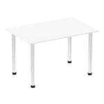 Impulse 1200mm Straight Table With Post Leg - Rogey