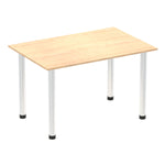 Impulse 1200mm Straight Table With Post Leg - Rogey