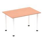 Impulse 1200mm Straight Table With Post Leg - Rogey