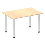 Impulse 1200mm Straight Table With Post Leg - Rogey