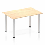 Impulse 1200mm Straight Table With Post Leg - Rogey