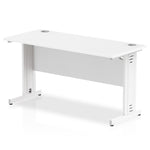 Impulse 1400mm Slimline Desk Cable Managed Leg - Rogey