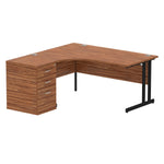 Impulse 1600mm Cantilever Left Crescent Desk Workstation - Rogey