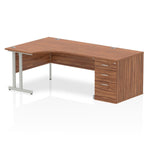 Impulse 1600mm Cantilever Left Crescent Desk Workstation - Rogey