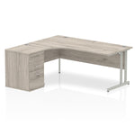 Impulse 1800mm Cantilever Left Crescent Desk Workstation - Rogey