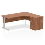 Impulse 1800mm Cantilever Right Crescent Desk Workstation - Rogey