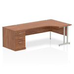 Impulse 1800mm Cantilever Right Crescent Desk Workstation - Rogey