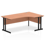 Impulse 1800mm Right Crescent Desk Cantilever Leg - Rogey