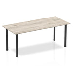 Impulse 1800mm Straight Table With Post Leg - Rogey