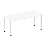 Impulse 1800mm Straight Table With Post Leg - Rogey