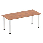 Impulse 1800mm Straight Table With Post Leg - Rogey